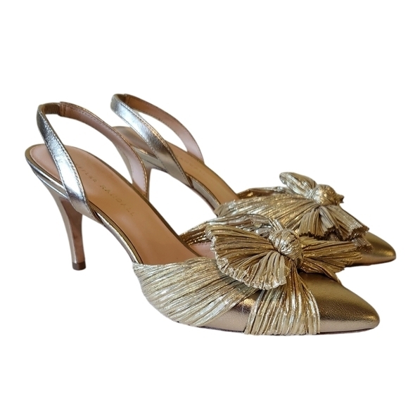 LOEFFLER RANDALL SYLVANA SLINGBACK GOLD 8 - Picture 6 of 14